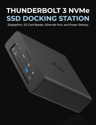 Sabrent Estación De Acoplamiento Thunderbolt 3 Dual M.2 Ssd
