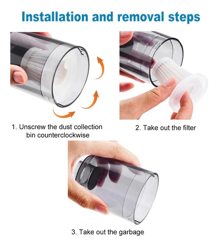 Filtros Para Aspiradora De Coche, 10 Unidades, Reutilizables