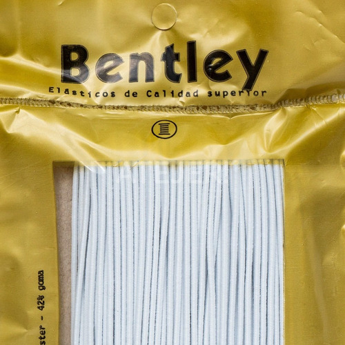 Imagen 7 de 8 de Elástico Redondo Bentley Art 86 De 2,2mm X 50 Metros Blanco