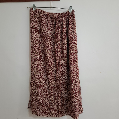 Pollera Hippi Maxi Margaritas Larga Talle M (Usado)