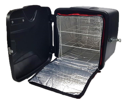 Caja Delivery 40x40x60 + Bolso Térmico C/ Reja + Mascara Fac