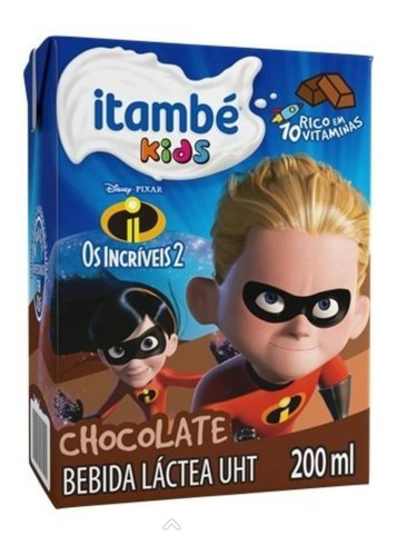 Bebida Láctea Itambé Kids Chocolate 200ml - Kit Com 18