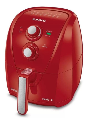 Fritadeira Air Fry Family Afn-40fr 1500w 4l Vermelha Mondial 110v