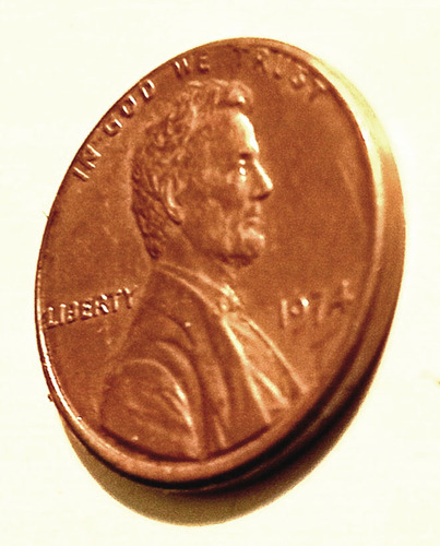 Moneda Antigua U S A - 1 Cent 1974 - Abraham Lincoln (raro) (Usado)