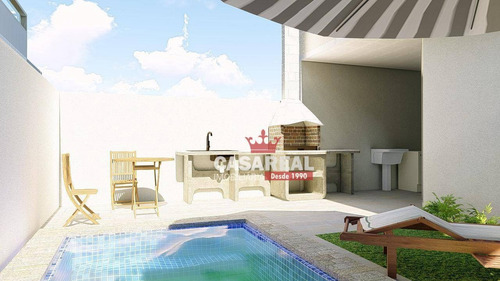 Imagem 5 de 30 de Sobrado Novo Com 3 Quartos, 03 Banheiros E 03 Vagas, À Venda Por R$400.000,00 - Brejatuba/pr - So0046