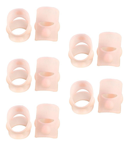 Gel Para De Uñas De Pies Encarnados De Silicona De 5 Pares,