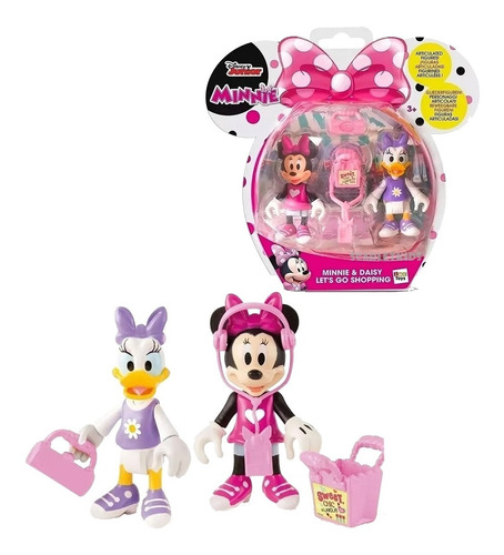 Minnie Figuras Articuladas X 2 Unidades Original Disney Imc