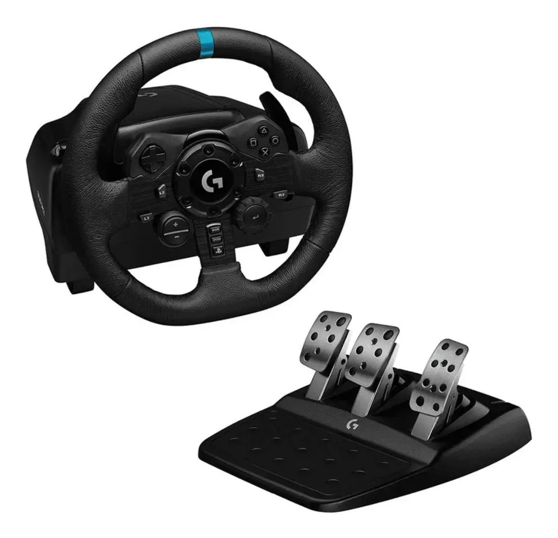 Volante Logitech G923 para PC y PlayStation con Pedales y Caja de Cambios