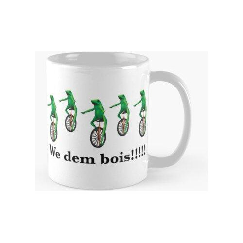 Taza We Dem Bois Aquí Viene Dat Boi Waddup Rana En Monociclo