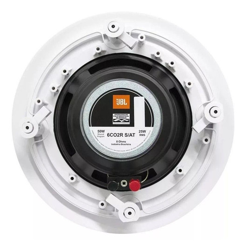 Imagem 2 de 4 de Arandela Jbl 6co2 R Redonda 25w Rms (par)