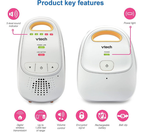 Radio Bebé Audio Monitor Vtech 6.0 Xtr P