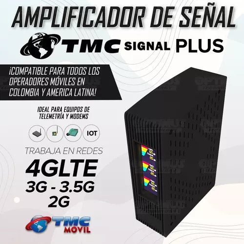 KIT Amplificador De Señal Celular TMC Signal PRO Repetidor Redes 4GLTE