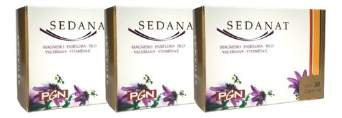 Sedante Natural Sedanat X 30 Pgn Magnesio Tilo Pack X3  