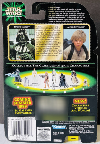 Star Wars Potf Flash Back Darth Vader Condicion 7 (Usado)