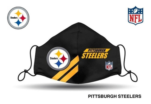 Mascarilla  Pittsburgh Acereros Nfl Steelers   Sanitizado