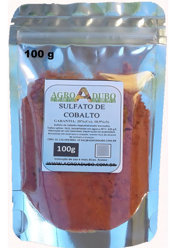 Sulfato De Cobalto Fertilizante 500g