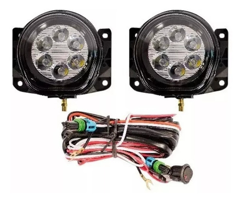 Kit Faros Auxiliares 6 Led Fiat Idea Adventure 2007 A 2016