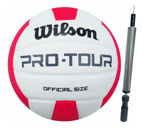 Bola De Vôlei Wilson Pro Tour Mais Inflador Com Nota Fiscal