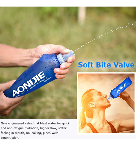 Aonijie Botellas De Agua Plegables Suaves De Tpu, Termo Pleg