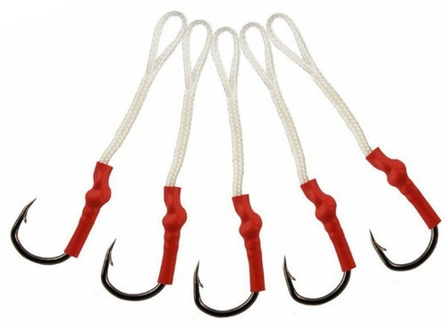 Kit 5 Anzol Pesca Suport Hook Juping Jig Iscas Artificiais