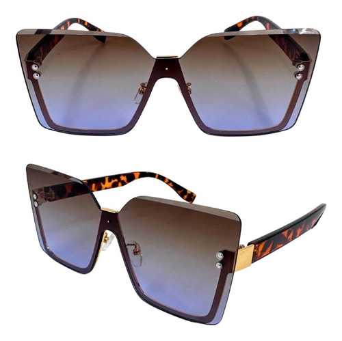 Lentes De Sol Unisex Cuadrado Oversize Radiante Polarizados