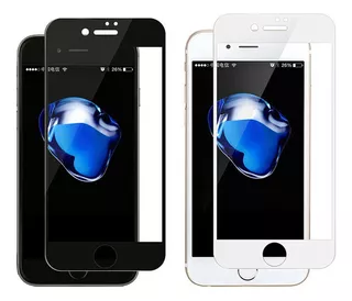 Mica De Vidrio Templado Para iPhone 6 6s Se2 7 8 Y Plus