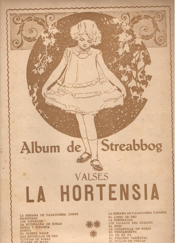 Partitura Original Del Vals La Hortensia De Streabbog