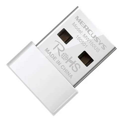 Imagen 2 de 3 de Adaptador Nano Wifi Usb Mercusys Mw150us 150 Mbps