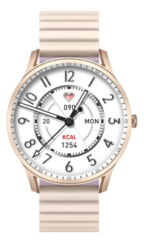 Imagen 1 de 6 de Reloj Inteligente Smartwatch Kieslect Lady Lora Gold
