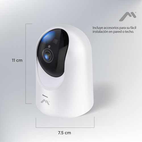 Cámara Wi-fi Robótica Mitzu Para Smartphone 360º Msc-2008