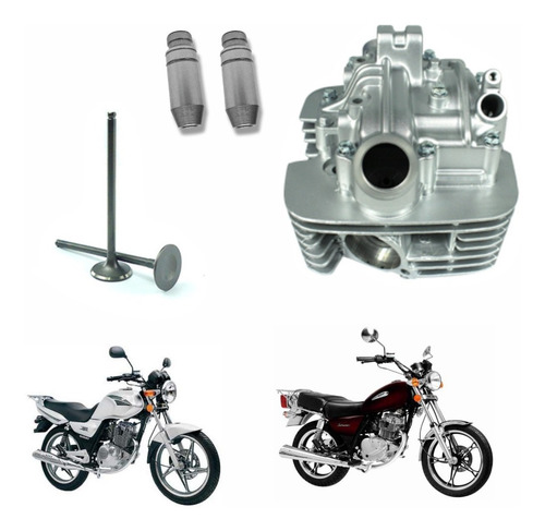 Cabeçote + Válvulas Yes 125 / Intruder 125 2005 A 2010