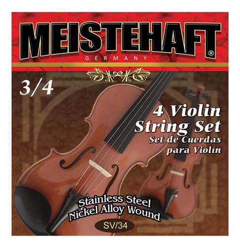 Encordado Violin 3/4 Sv34 Meistehaft - Musicstore