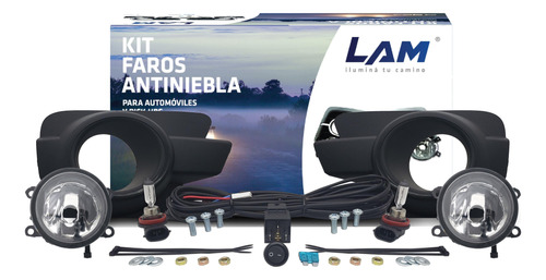 Kit De Faros Auxiliares Kwid 18/20 Ambos Lados Rejilla