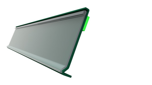 Porta Etiqueta Perfil Gondola Kit C/50 Peças 128cm Cod. 2035