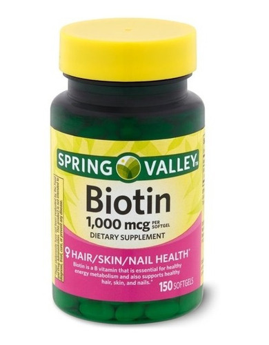 Biotin 150 Hair Skin Nails Control Caida Cuidado Del Cabello