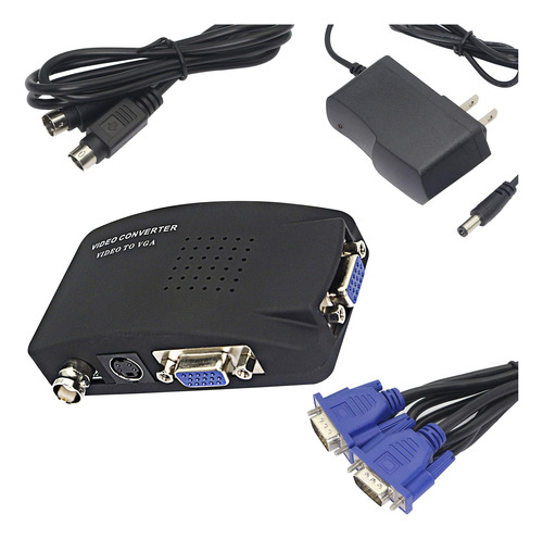 Convertidor De Vídeo Xmsjsiy Bnc A Vga, S-video A Vga Pal/nt