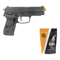 Pistola Brinquedo Realista Airsoft Gk V307 6mm Bbs Alvo Óleo