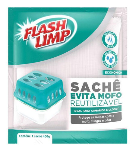 Refil Para Evita Mofo Reutilizável 400g Flash Limp