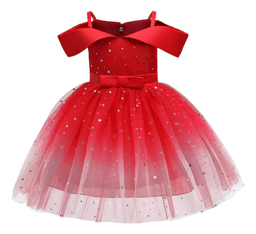 Vestido De Princesa De Malla Para Niñas Con Ropa Infantil