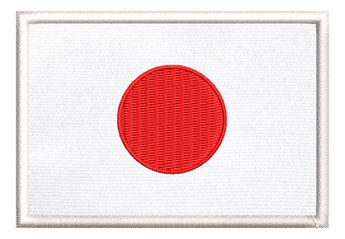 Patch Bordado Bandeira Japão 7x5cm