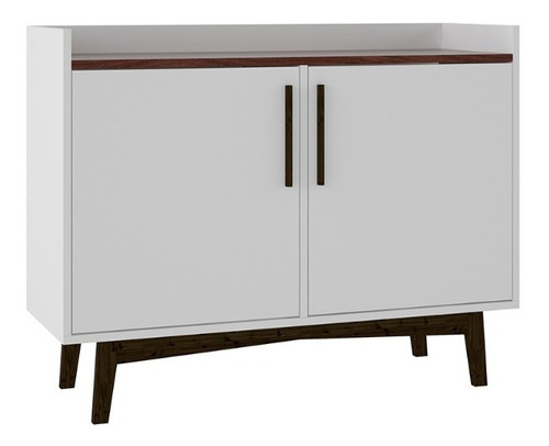 Aparador Buffet Wood Blanco Castaño