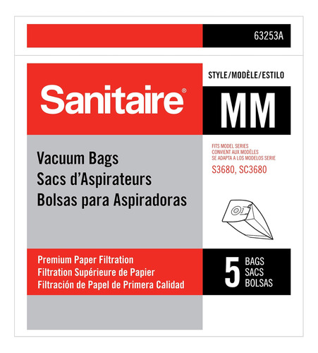 Bolsa De Papel Premium Sanitaire Mm (paquete De 5), Compatib