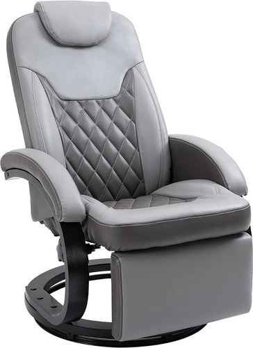Silla Reclinable Con Reposapies Color Gris Marca Homcom