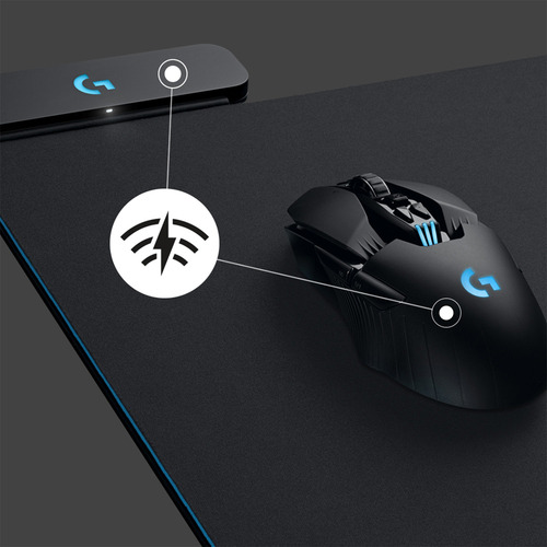 Powerplay Logitech, Mouse Pad Con Sistema Inalámbrico Negro