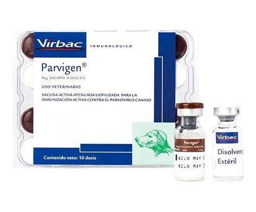 Virbac Parvigen, 10 Vacunas Biologicos Perro