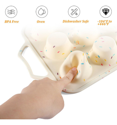Moldes Silicona Para Magdalenas Molde Para Muffins 12 Tazas