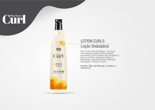 Passo 3 - Loção Onduladora Lotions Curls Perfect  1 Litro 