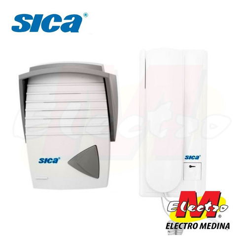 Kit Vicera Portero Electrico Timbre 220v Sica Electro Medina