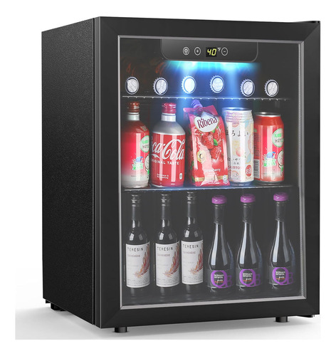 Kndko Refrigerador De Bebidas Para 16 Botellas Y 68 Latas, R