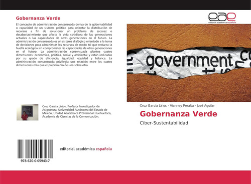 Libro: Gobernanza Verde: Ciber-sustentabilidad (spanish Edit